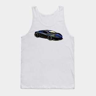 Italian Supercar Zen Cartoon Tank Top